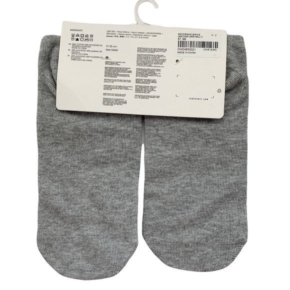 Forever 21 Ankle Socks 4 Pairs Animal Fox Bunny Soda Print - Picture 7 of 11